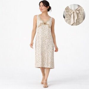 Elisa Cavaletti Italy Shift Dress Lined Bee Charm Neutral Print Size 6 US 42 IT